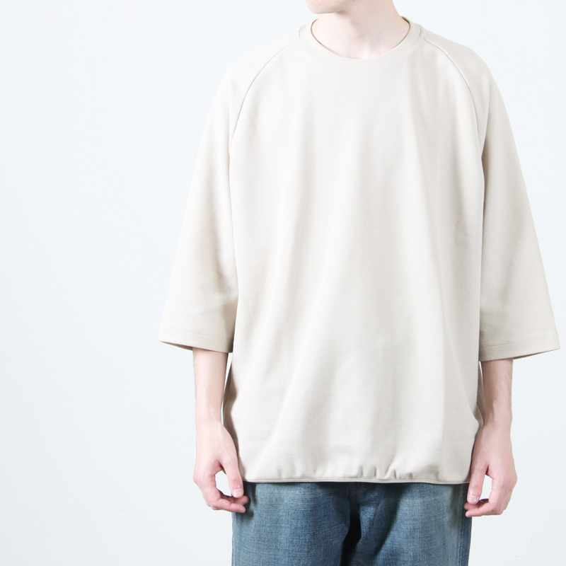 CURLY(꡼) SEED STITCH KNIT TEE Q/S
