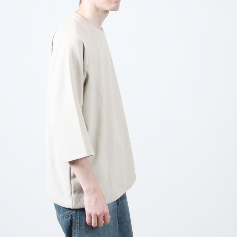 CURLY(꡼) SEED STITCH KNIT TEE Q/S
