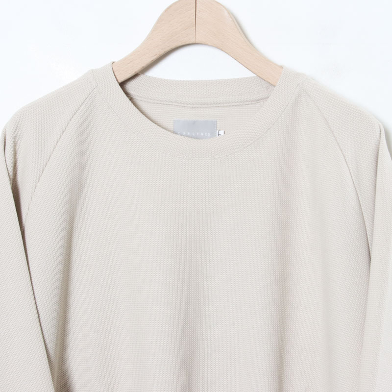 CURLY(꡼) SEED STITCH KNIT TEE Q/S