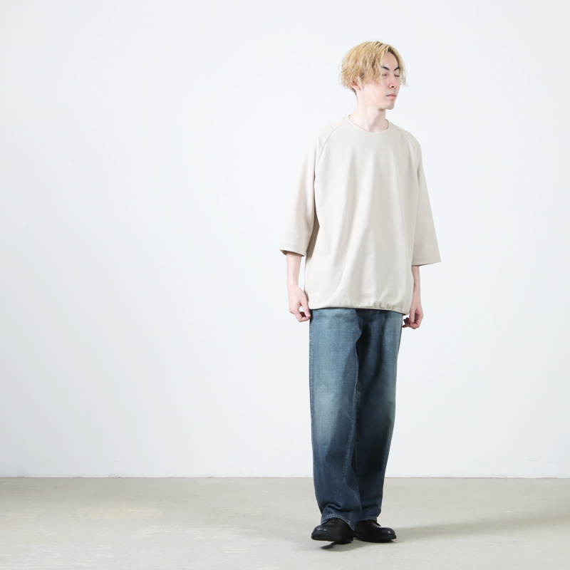 CURLY(꡼) SEED STITCH KNIT TEE Q/S