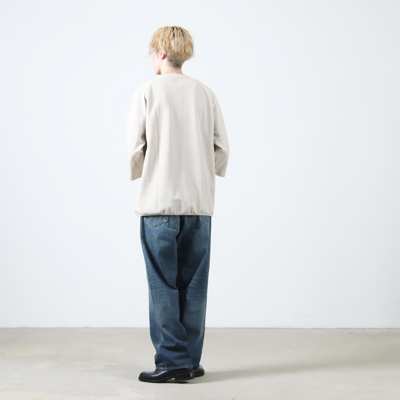 CURLY(꡼) SEED STITCH KNIT TEE Q/S