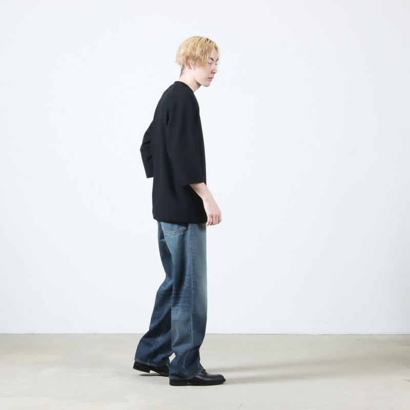 CURLY(꡼) SEED STITCH KNIT TEE Q/S
