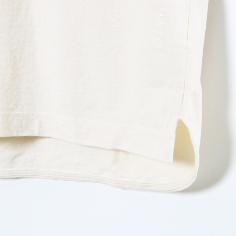 CURLY(꡼) AGED COTTON TEE L/S