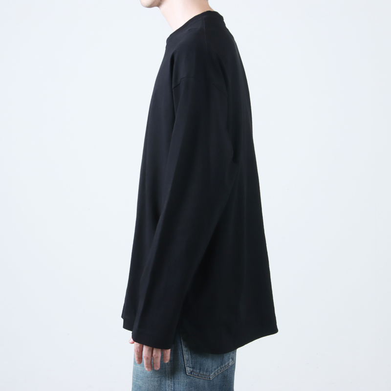CURLY(꡼) AGED COTTON TEE L/S