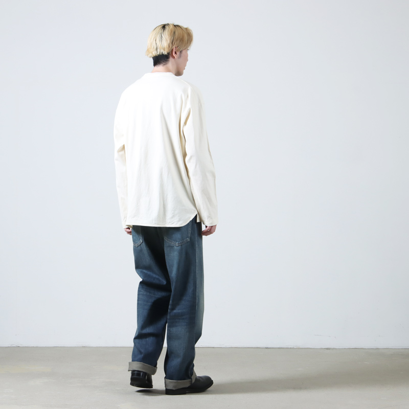 CURLY(꡼) AGED COTTON TEE L/S