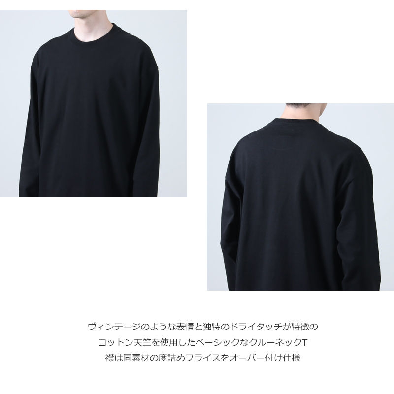 CURLY(꡼) AGED COTTON TEE L/S