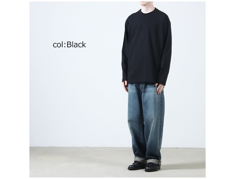 CURLY(꡼) AGED COTTON TEE L/S
