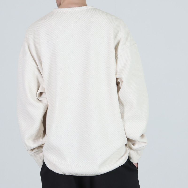 CURLY(꡼) MOLLE YARN TWILL KNIT P/O
