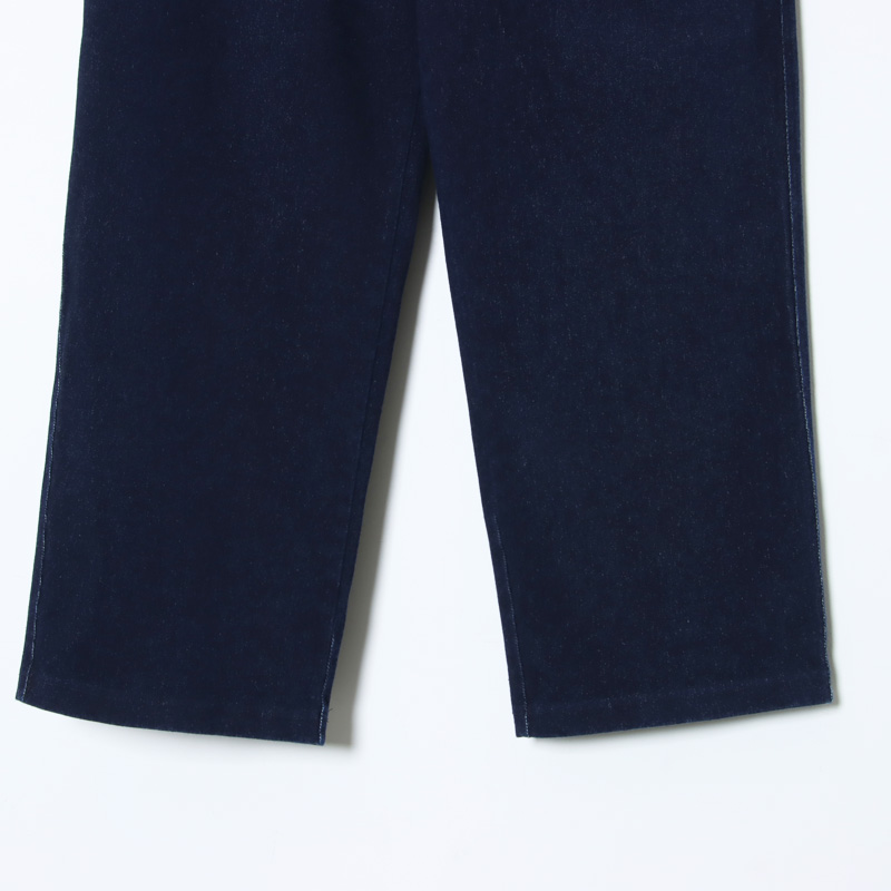 CURLY(�����꡼) KNIT DENIM 2 TUCK EZ WIDE SLACKS -INDIGO-