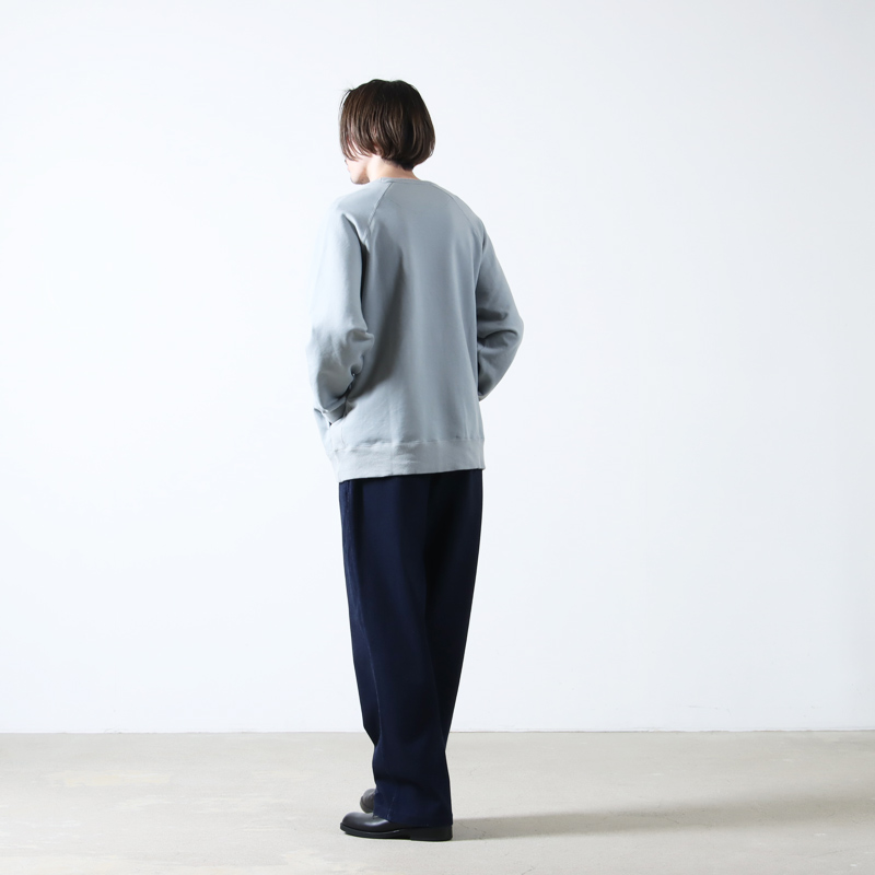 CURLY(�����꡼) KNIT DENIM 2 TUCK EZ WIDE SLACKS -INDIGO-