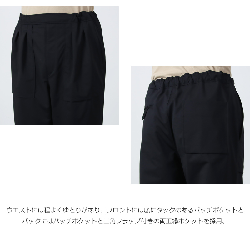 CURLY(�����꡼) ULTRA LIGHT TAFFETA HEM-TUCK PANTS