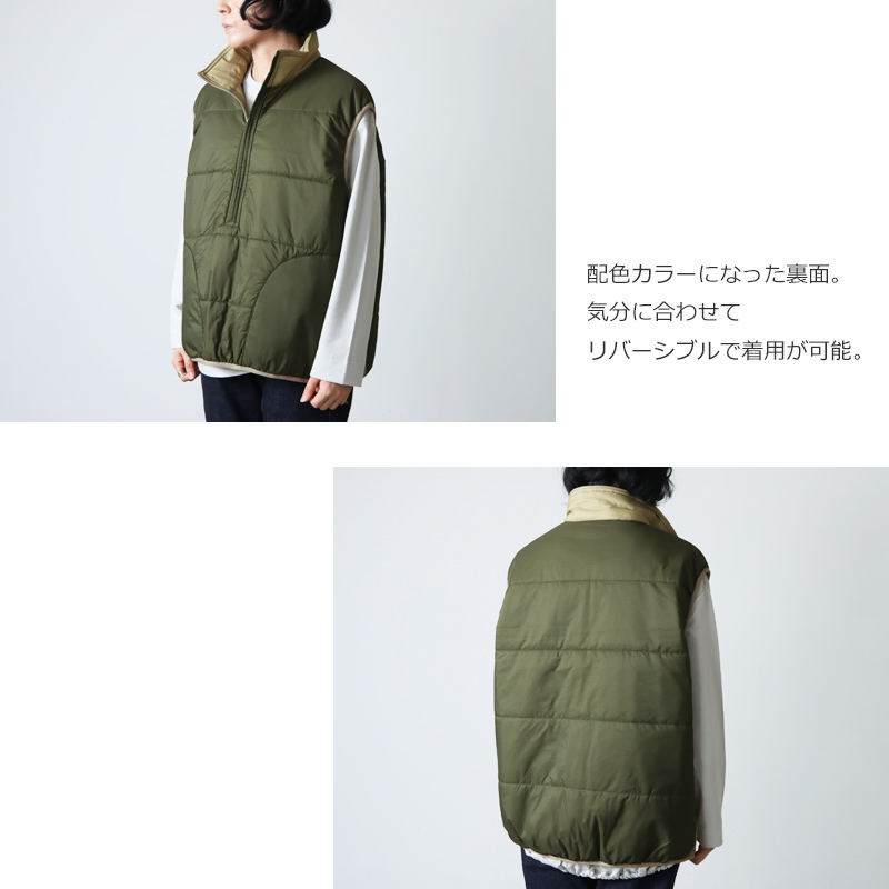 DAIWA PIER39 (ダイワピア39) TECH REVERSIBLE PULLOVER PUFF VEST for 