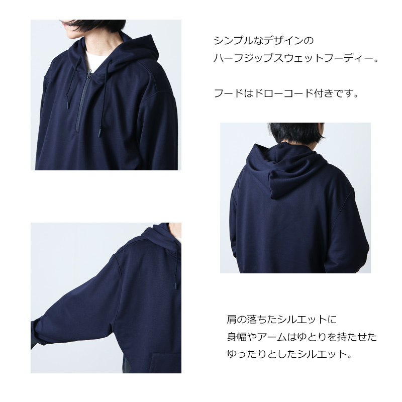 DAIWA PIER39(ԥ39) W's TECH SWEAT HALF ZIP HOODIE