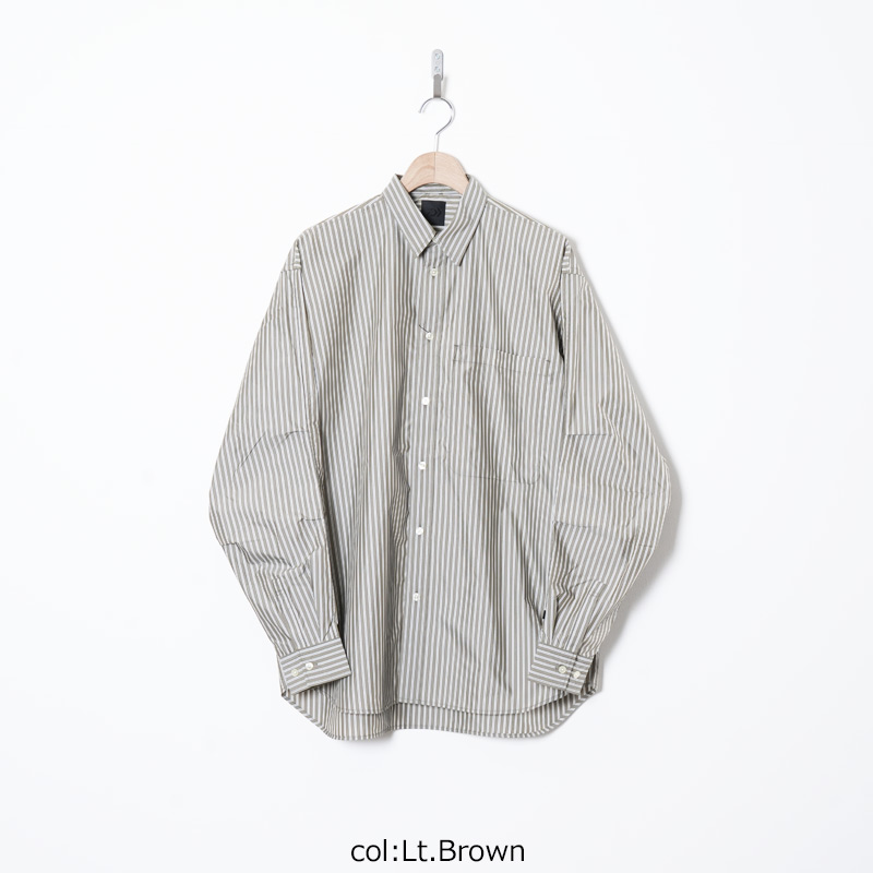 DAIWA PIER39 (ダイワピア39) TECH REGULAR COLLAR SHIRT L/S STRIPE