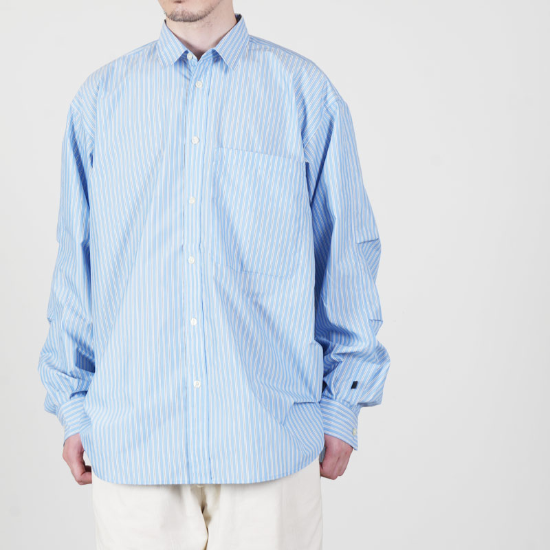 DAIWA PIER39 (ダイワピア39) TECH REGULAR COLLAR SHIRT L/S STRIPE