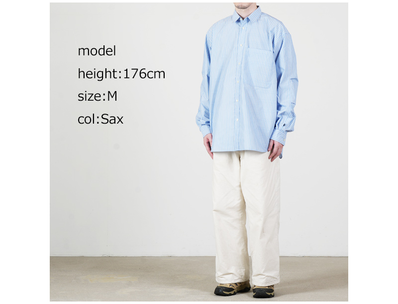 DAIWA PIER39 (ダイワピア39) TECH REGULAR COLLAR SHIRT L/S STRIPE
