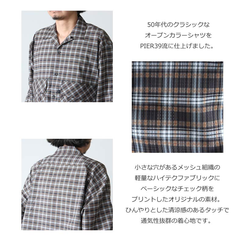 DAIWA PIER39 (ダイワピア39) Tech New Angler`s Open Collar Shirts