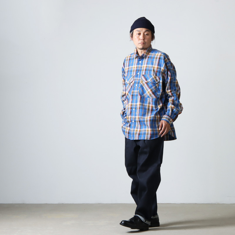 DAIWA PIER39 (ダイワピア39) TECH ELBOW PATCH WORK SHIRTS FLANNEL