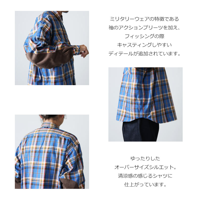 daiwa pier39 テックエルボーパッチワークシャツ 新品 グリーン