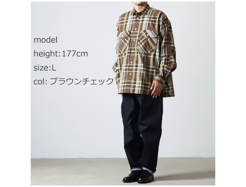 daiwa pier39 テックエルボーパッチワークシャツ 新品 グリーン