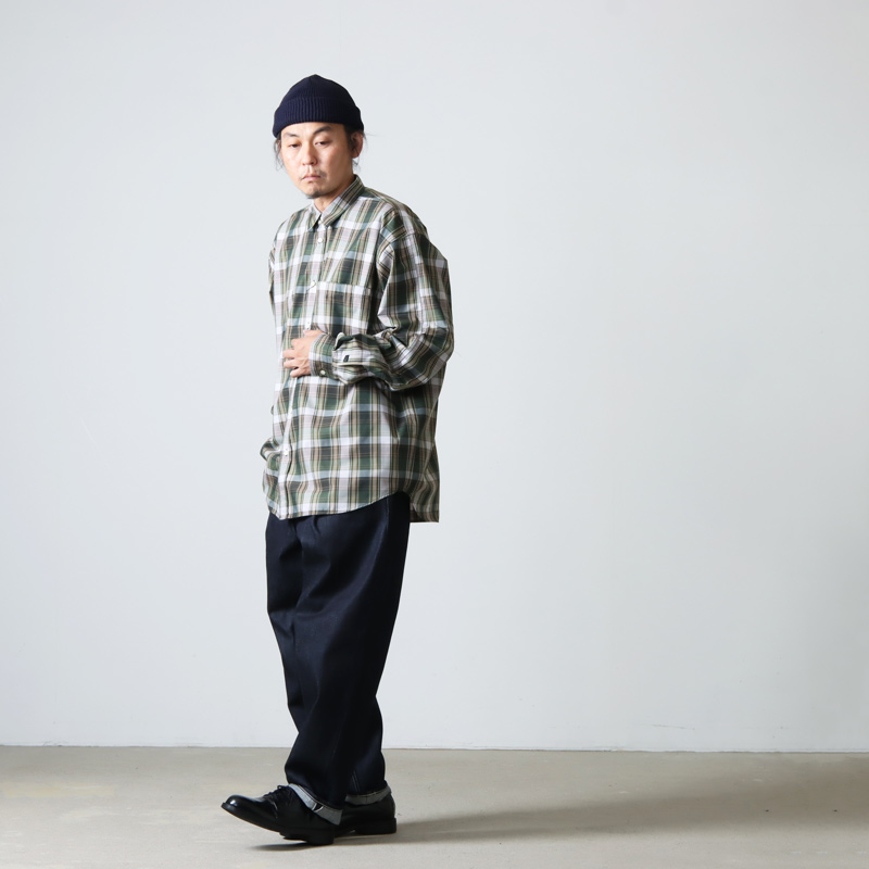 TECH REGULAR COLLAR SHIRTS L/S PLAIDS