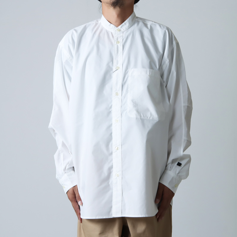 DAIWA PIER39 (ダイワピア39) TECH BAND COLLAR SHIRTS L/S / テック 