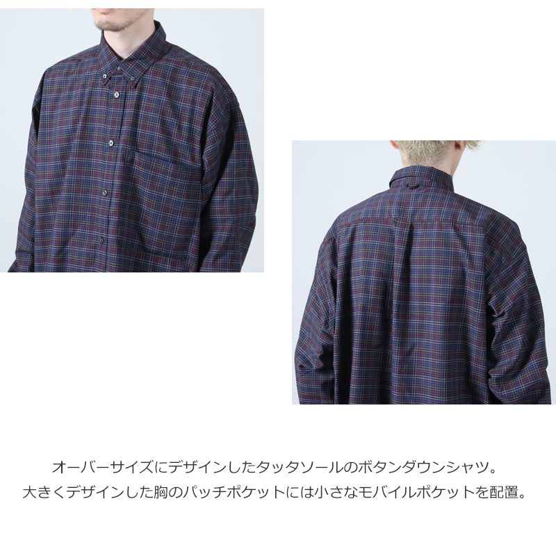 DAIWA PIER39(ԥ39) TECH BUTTON DOWN SHIRT L/S TATTERSALL