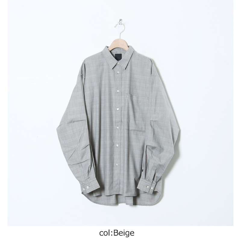 DAIWA PIER39(ԥ39) TECH REGULAR COLLAR SHIRT L/S GLEN CHECK