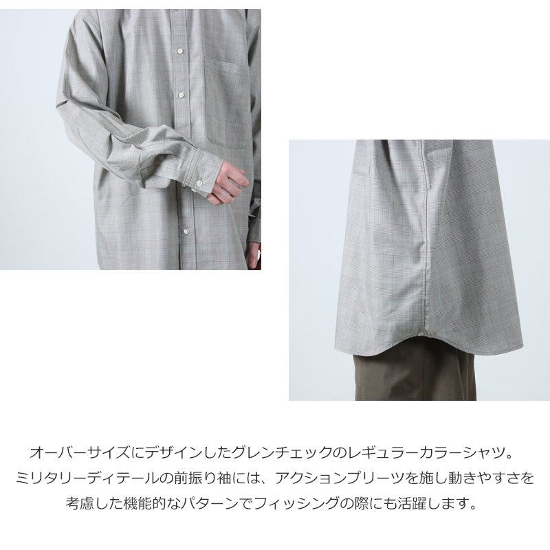 DAIWA PIER39(ԥ39) TECH REGULAR COLLAR SHIRT L/S GLEN CHECK