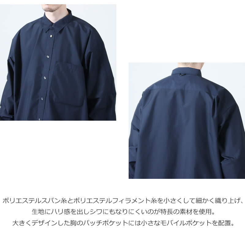 DAIWA PIER39(ԥ39) TECH REGULAR COLLAR SHIRT L/S