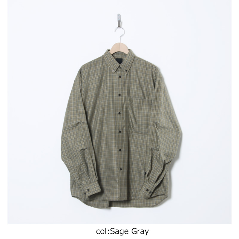DAIWA PIER39 (ダイワピア39) TECH BUTTON DOWN SHIRT L/S GREN PLAID