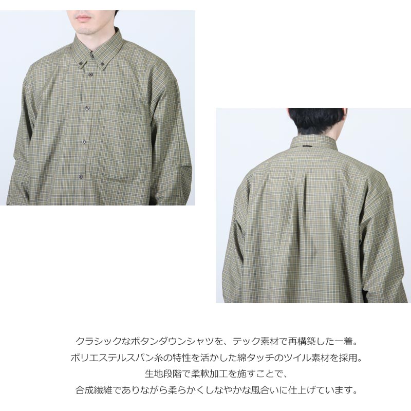 DAIWA PIER39(������ԥ�39) TECH BUTTON DOWN SHIRT L/S GREN PLAID