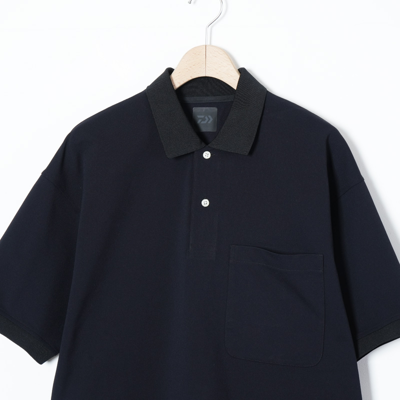 M DAIWA PIER39 TECH POLO SHIRTS ポロシャツ 黒 DAIWA PIER39】 TECH POLO SHIRT S/S 