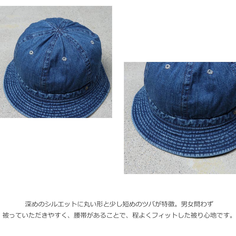 DECHO(ǥ) STANDARD KOME HAT -WASH-