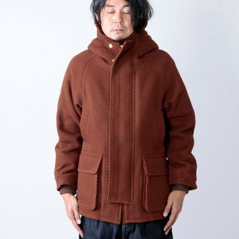 茄子紺 EEL AURORA MAN COAT | ochge.org