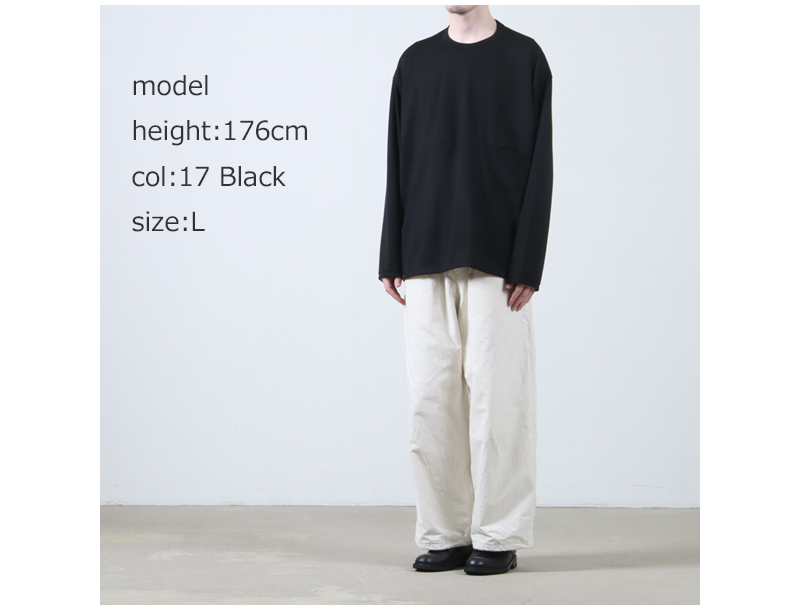 EEL() YURURI TEE L/S Super100s