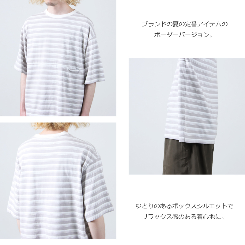 EEL() YURURI TEE 1/2border
