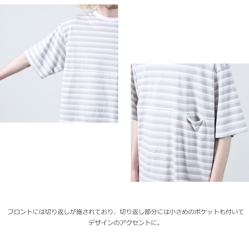 EEL() YURURI TEE 1/2border