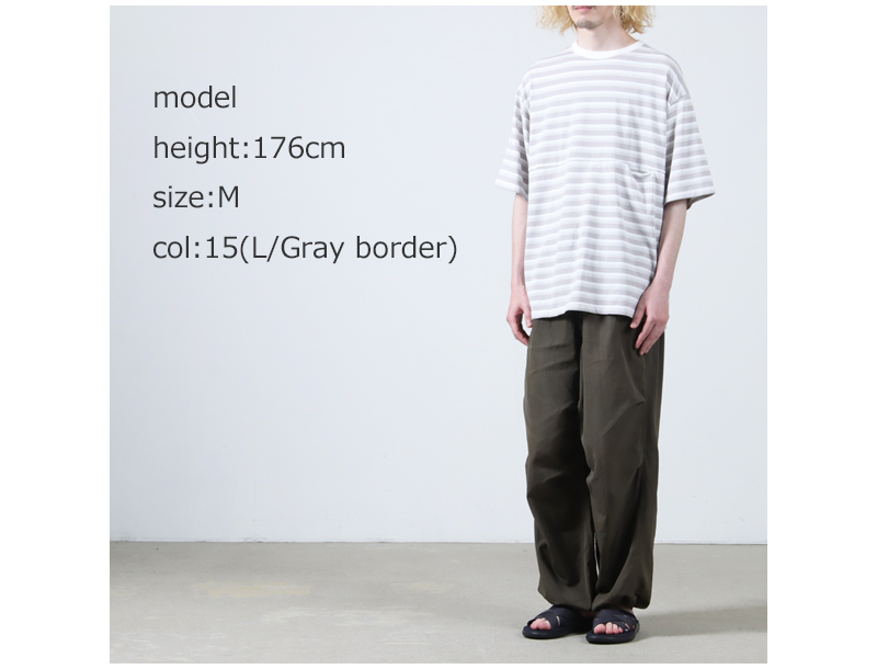 EEL() YURURI TEE 1/2border