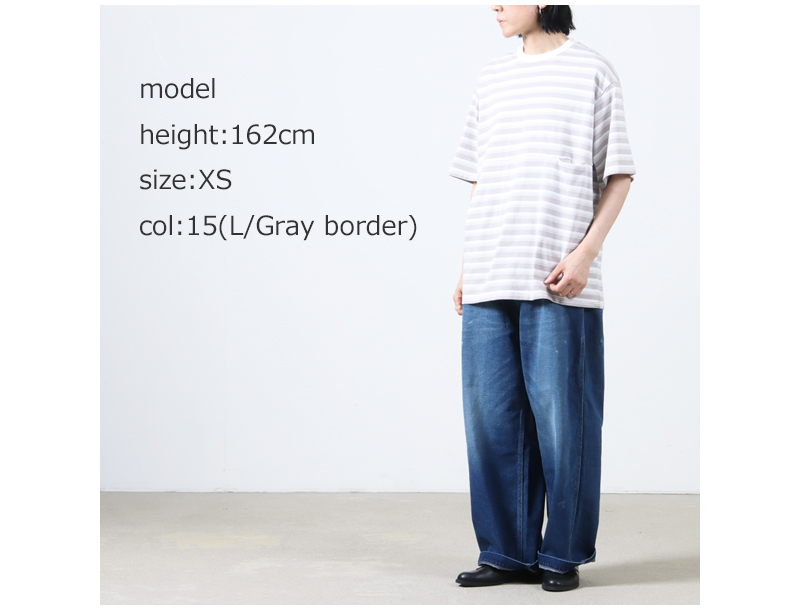 EEL() YURURI TEE 1/2border