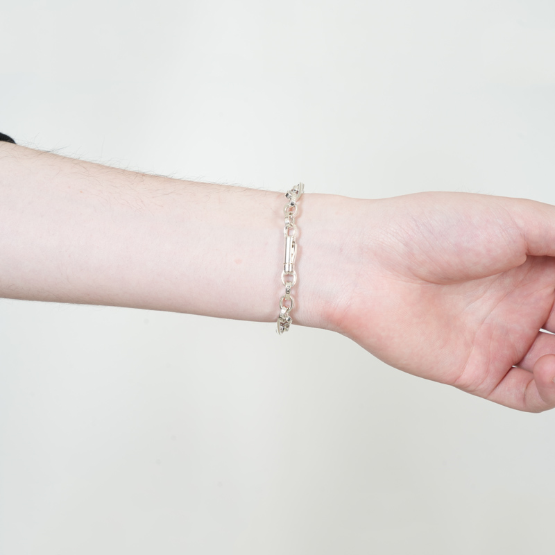 END CUSTOM JEWELLERS(����ɥ������ॸ�奨�꡼) Half dome twistline bracelet size1