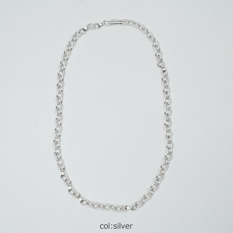 END CUSTOM JEWELLERS(����ɥ������ॸ�奨�꡼) Half rounded chain necklace 50cm