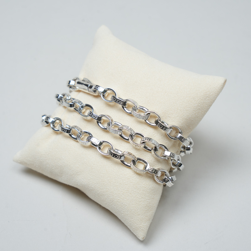 END CUSTOM JEWELLERS(����ɥ������ॸ�奨�꡼) Half rounded chain necklace 50cm