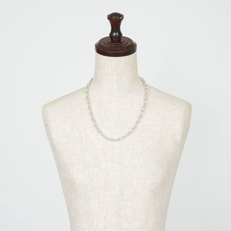 END CUSTOM JEWELLERS(����ɥ������ॸ�奨�꡼) Half rounded chain necklace 50cm