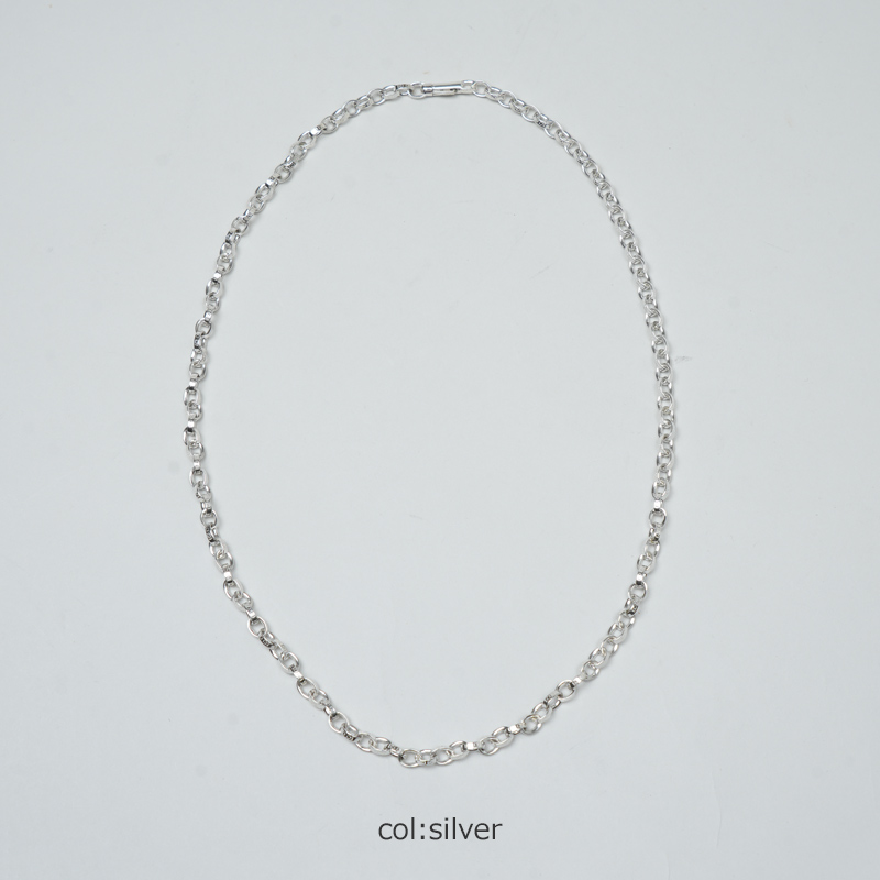END CUSTOM JEWELLERS(����ɥ������ॸ�奨�꡼) Half rounded chain necklace 70cm