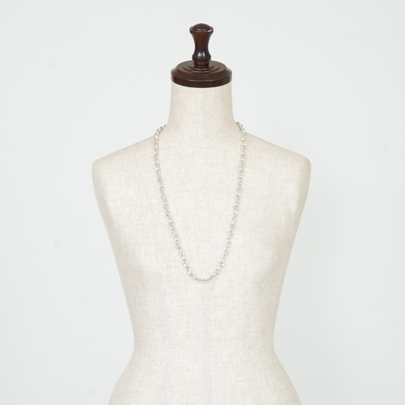 END CUSTOM JEWELLERS(����ɥ������ॸ�奨�꡼) Half rounded chain necklace 70cm