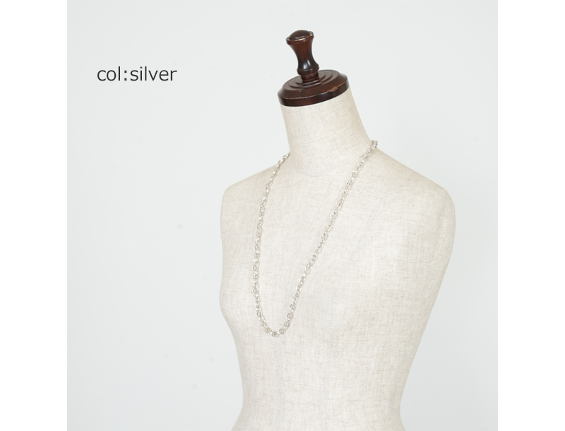 END CUSTOM JEWELLERS(����ɥ������ॸ�奨�꡼) Half rounded chain necklace 70cm