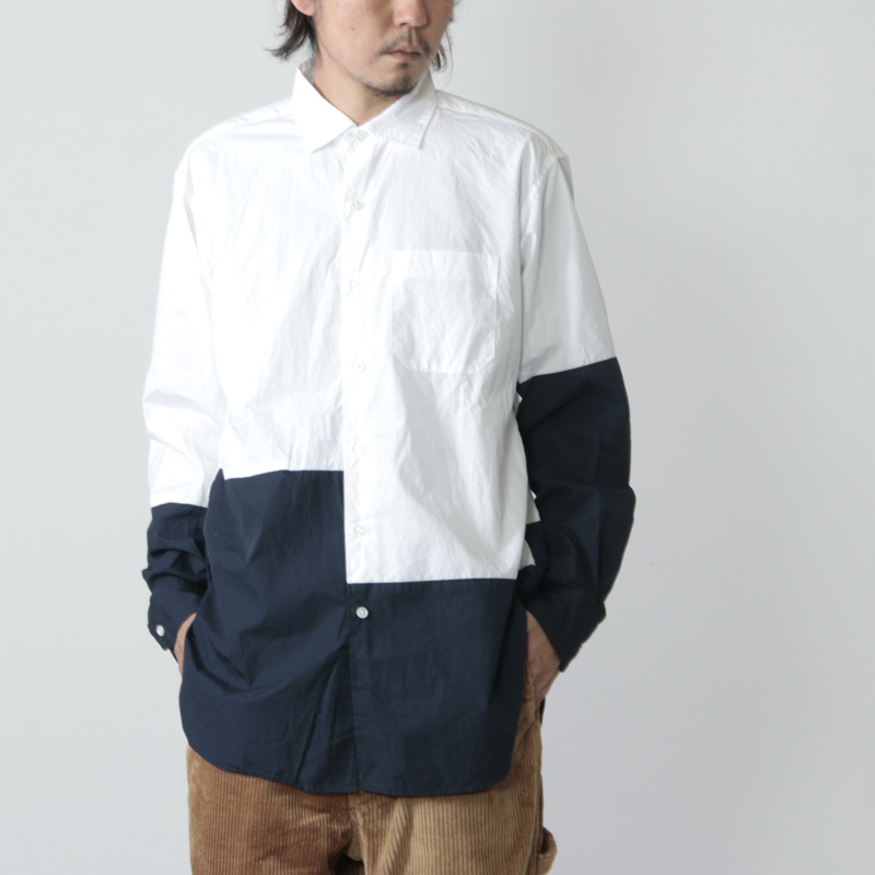 engineered garments short collar shirt