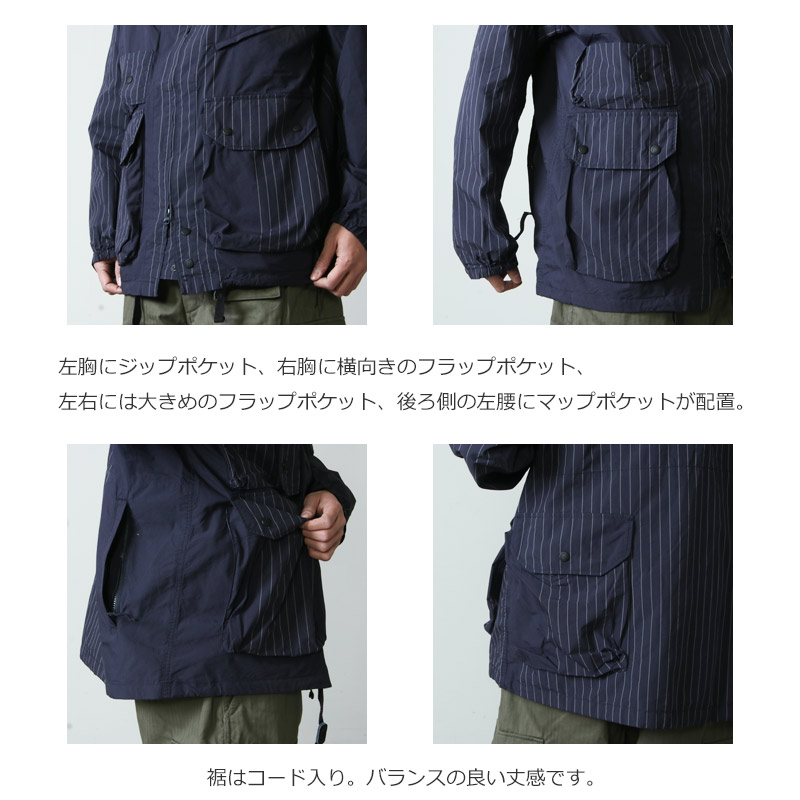 ENGINEERED GARMENTS(󥸥˥ɥ) Atrantic Parka -Nyco Gangster Stripe