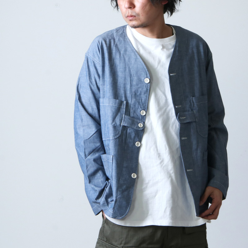 ENGINEERED GARMENTS (エンジニアードガーメンツ) Cardigan Jacket -Cotton Chambray